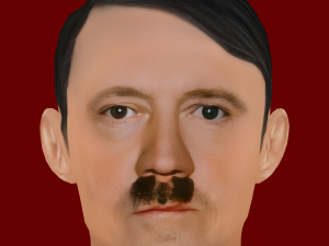 Low poly head of Adolf Hitler 3D Model