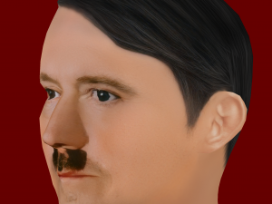 Low poly head of Adolf Hitler 3D Model