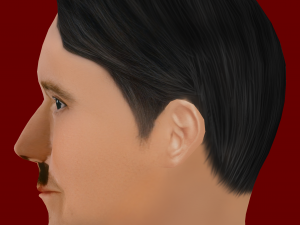 Low poly head of Adolf Hitler 3D Model
