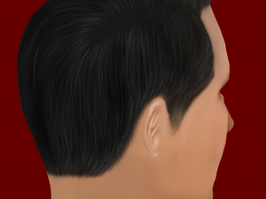 Low poly head of Adolf Hitler 3D Model