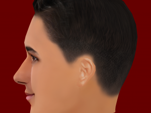 Lucas Vazquez Head - Low poly head for game Model 3D