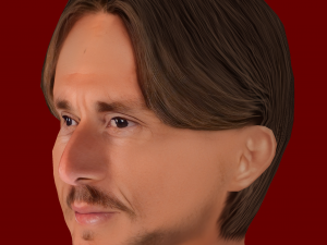 Luka Modric Head - Low poly head for game 3Dモデル