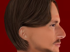Luka Modric Head - Low poly head for game 3Dモデル