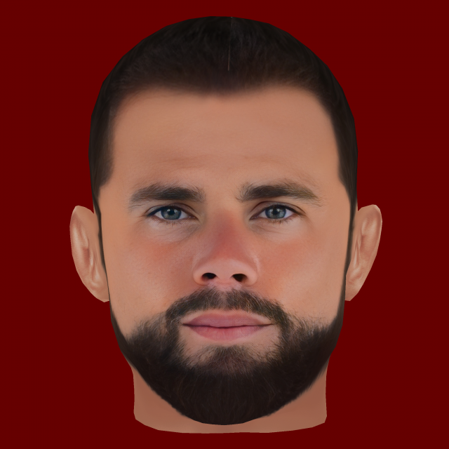 Nacho Fernandez Head - Low poly head for game Modelo 3D .c4d .max .obj .3ds .fbx .stl .blend 
