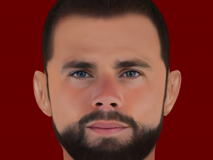 Nacho Fernandez Head - Low poly head for game 3D Model