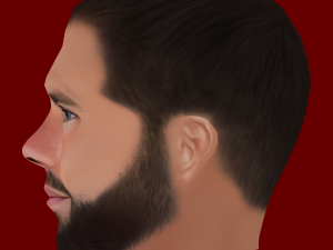 Nacho Fernandez Head - Low poly head for game Modelo 3D