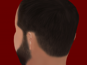 Nacho Fernandez Head - Low poly head for game Modelo 3D