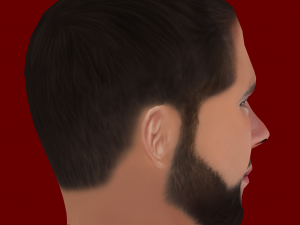 Nacho Fernandez Head - Low poly head for game Modelo 3D