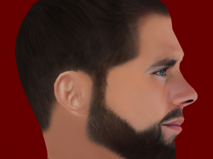 Nacho Fernandez Head - Low poly head for game Modelo 3D