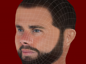 Nacho Fernandez Head - Low poly head for game Modelo 3D