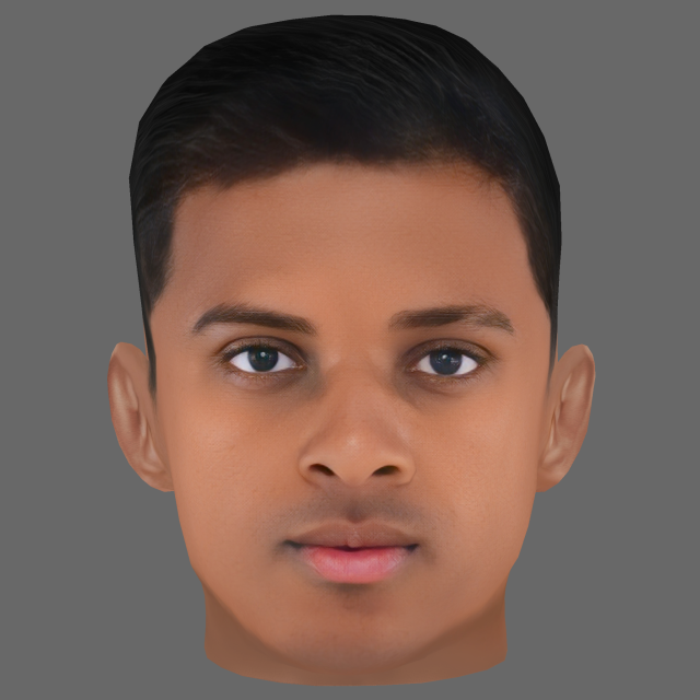 Rodrygo Goes Head - Low poly head for game 3D Model .c4d .max .obj .3ds .fbx .stl .blend 