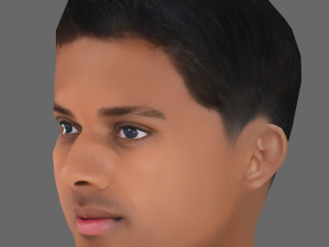 Rodrygo Goes Head - Low poly head for game 3D Model