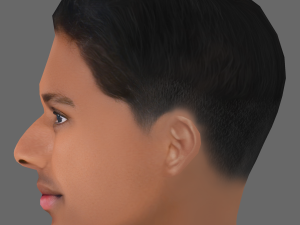 Rodrygo Goes Head - Low poly head for game 3D Model