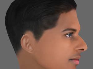 Rodrygo Goes Head - Low poly head for game 3D Model