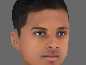 Rodrygo Goes Head - Low poly head for game 3D Model