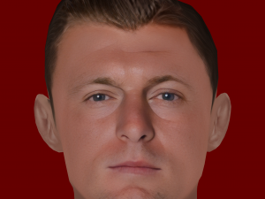 Toni Kroos Head - Low poly head for game 3D Model