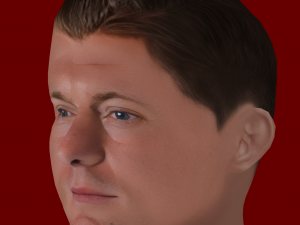 Toni Kroos Head - Low poly head for game Modello 3D