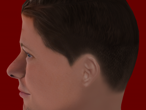 Toni Kroos Head - Low poly head for game Modello 3D