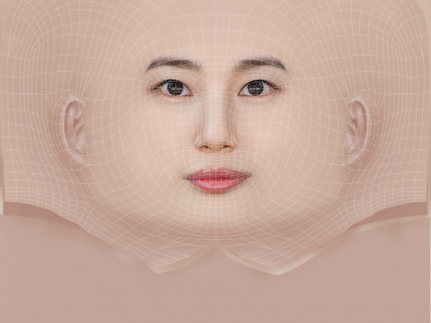 BAE Suzy Head - No Hair - Low poly head for game Model 3D