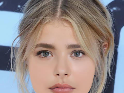 Chloe Grace Moretz Head - No Hair - Low poly head for game 3D Model