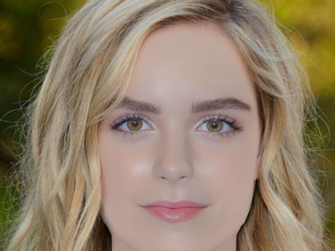Kiernan Shipka Head - No Hair - Low poly head for game 3D 모델