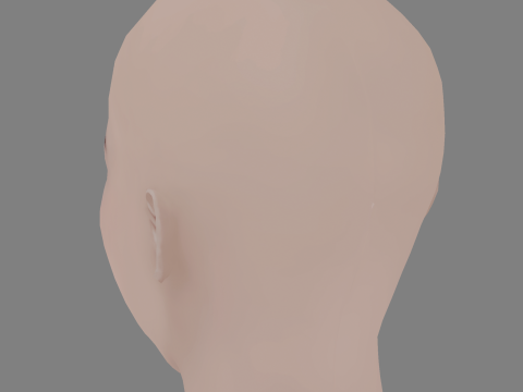 Kiernan Shipka Head - No Hair - Low poly head for game Modelo 3D