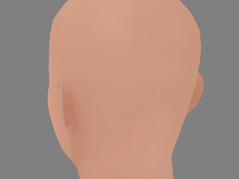 Megan Fox Head - No Hair - Low poly head for game 3D मॉडल