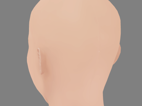 Reese Witherspoon Head - No Hair - Low poly head for game 3D Model