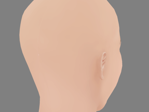 Reese Witherspoon Head - No Hair - Low poly head for game 3D Model