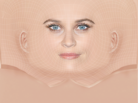 Reese Witherspoon Head - No Hair - Low poly head for game 3D Model
