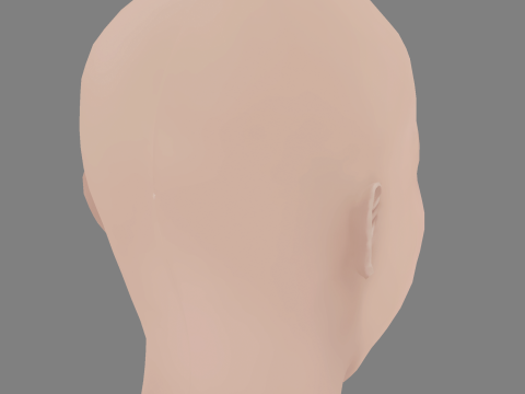 Song Hye-Kyo Head - No Hair - Low poly head for game Model 3D