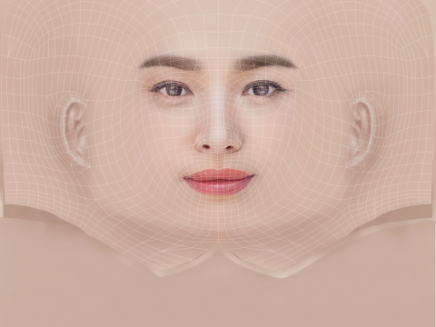 Song Hye-Kyo Head - No Hair - Low poly head for game Model 3D
