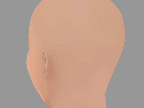 Zendaya Head - No Hair - Low poly head for game 3D 模型