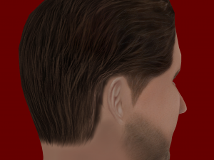 Gerard Butler Head - Low poly head for game 3D Model