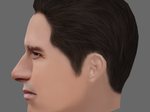 Arnold Schwarzenegger Head - Low poly head for game Modelo 3D