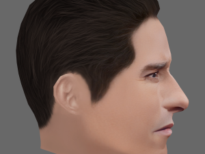 Arnold Schwarzenegger Head - Low poly head for game Modelo 3D