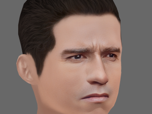 Arnold Schwarzenegger Head - Low poly head for game Modelo 3D