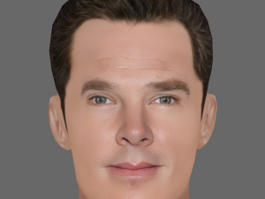 Benedict Cumberbatch Head - Low poly head for game 3Dモデル