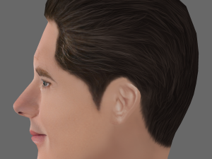 Benedict Cumberbatch Head - Low poly head for game Modelo 3D