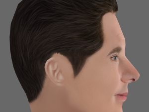 Benedict Cumberbatch Head - Low poly head for game Modelo 3D