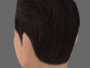 Brad Pitt Head - Low poly head for game Modelo 3D