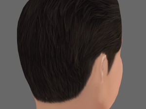 Brad Pitt Head - Low poly head for game Modelo 3D