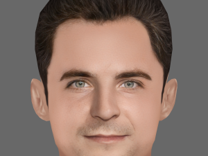 Bradley Cooper Head - Low poly head for game 3D Модель