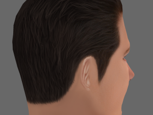 Channing Tatum Head - Low poly head for game Modèle 3D