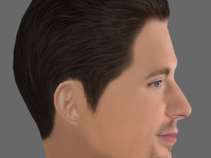 Chris Evans Head - Low poly head for game Modelo 3D