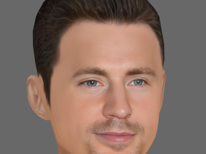 Chris Evans Head - Low poly head for game Modelo 3D