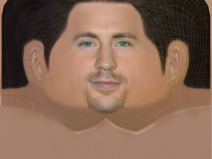 Chris Evans Head - Low poly head for game Modelo 3D
