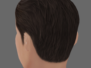 Christian Bale Head - Low poly head for game 3D Model