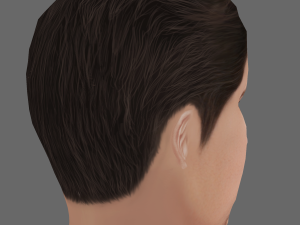 Christian Bale Head - Low poly head for game 3D Model