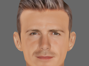 David Beckham Head - Low poly head for game 3Dモデル